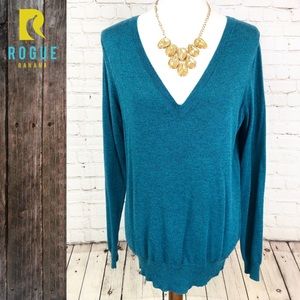 🍭V-Neck Teal Sweater 🍭